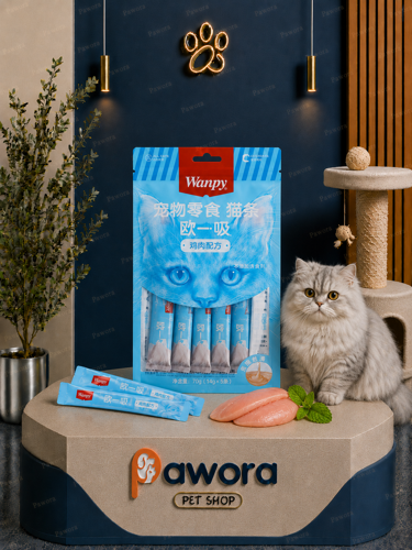 بستنی گربه ونپی طعم مرغ